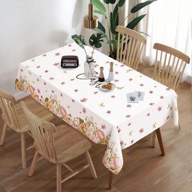 DISENB Easter Tablecloth wrinkle-free surface keeps tables neat
