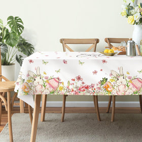DISENB Easter Tablecloth table setting idea for gatherings
