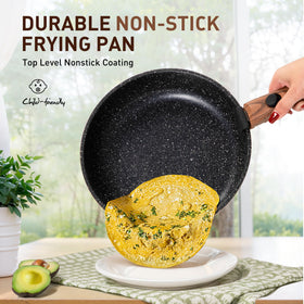DishDelight induction-compatible cookware for even heating on all cooktops.