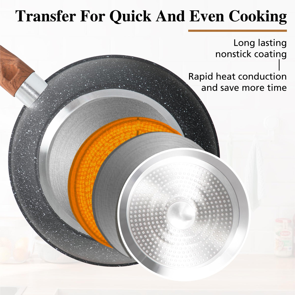 DishDelight lids included help trap moisture for simmering sauces