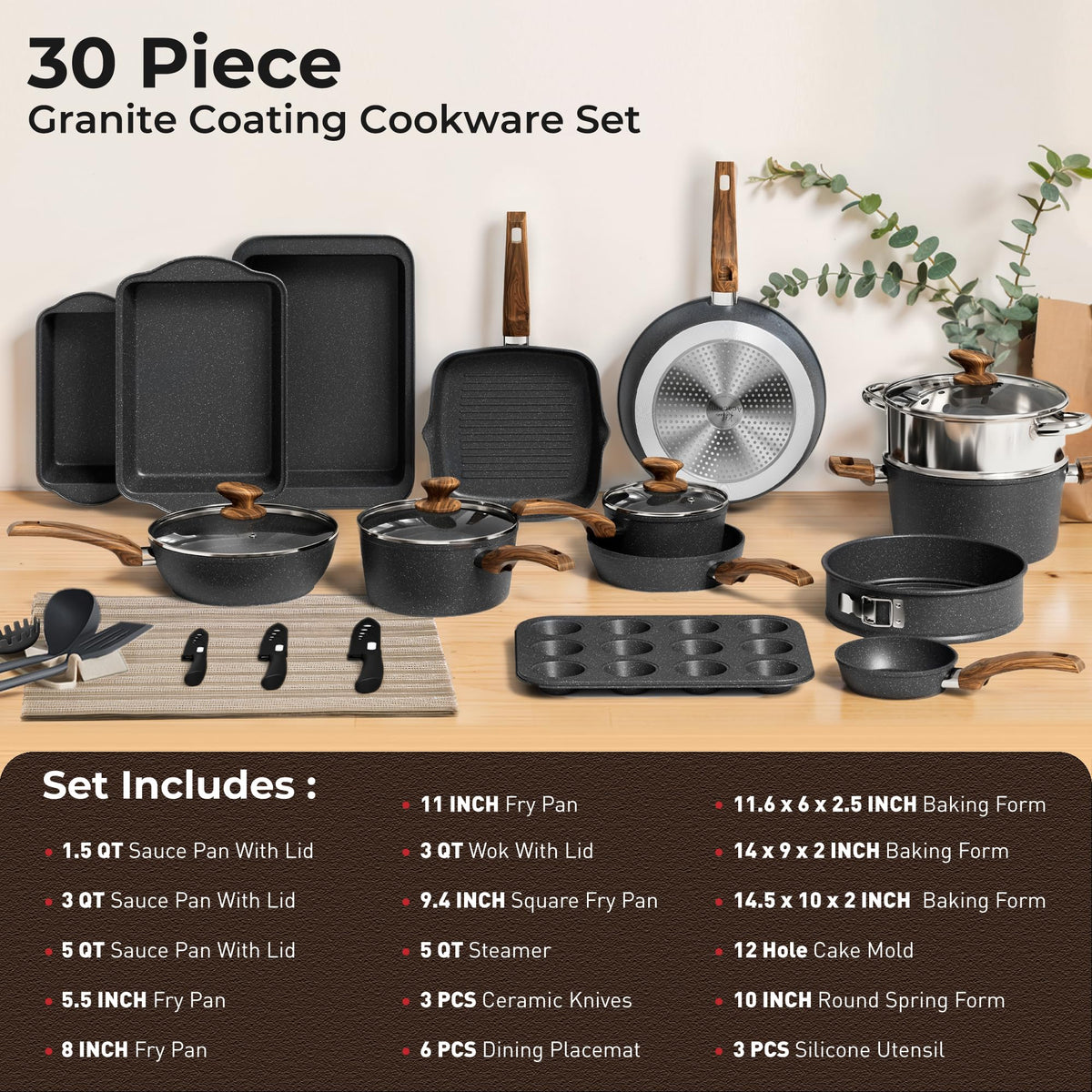 DishDelight versatile pans and saucepan cover a wide range of techniques