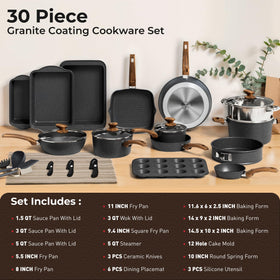 DishDelight versatile pans and saucepan cover a wide range of techniques
