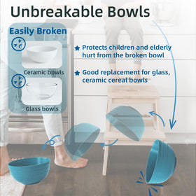 Homestockplus dishwasher-safe bowls simplify cleanup after meals and gatherings.