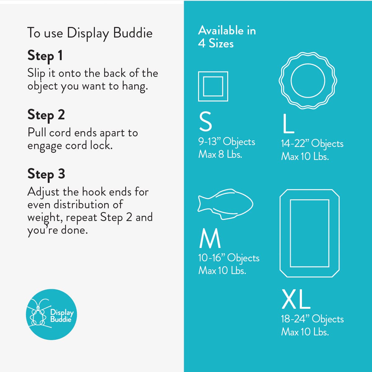 Display Buddie reusable decor display kit for quick updates.