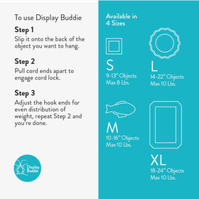 Display Buddie reusable decor display kit for quick updates.