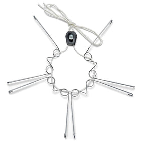Display Buddie XL wall plate hanger securely showcases large plates indoors or outdoors.