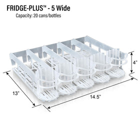 Display Technologies Fridge-Plus full-capacity view showing up to 20 cans ready