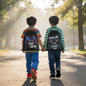 Distasio Drawstring bag Go Win carries school gear and adventure essentials.