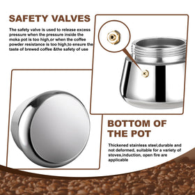 DITOSH camping-ready moka pot fits outdoor setups for on-the-go coffee.
