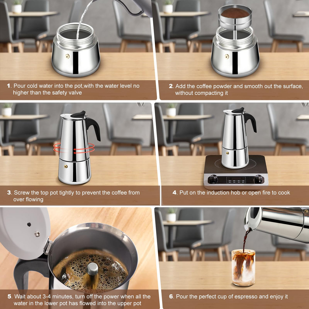 DITOSH elegant Italian coffee maker enhances daily coffee rituals