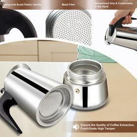 DITOSH brew on the stove delivering rich crema and aromatic coffee