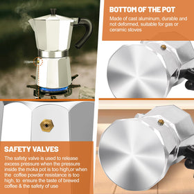 DITOSH compatible with gas and ceramic stoves for versatile use