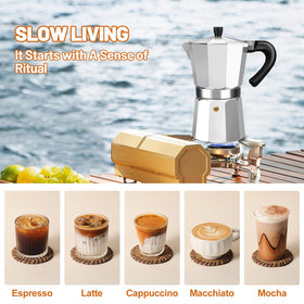 DITOSH moka pot compact design fits kitchen and camping gear