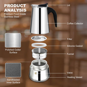 DITOSH safety valve and safe design ensure reliable espresso extraction