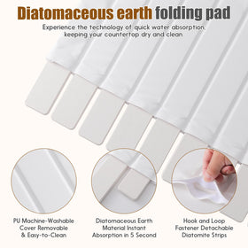 Ditother leather cover detached to illustrate easy cleaning and sleeve replacement.