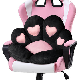 Ditucu cat paw cushion on a large chair for cozy gaming comfort
