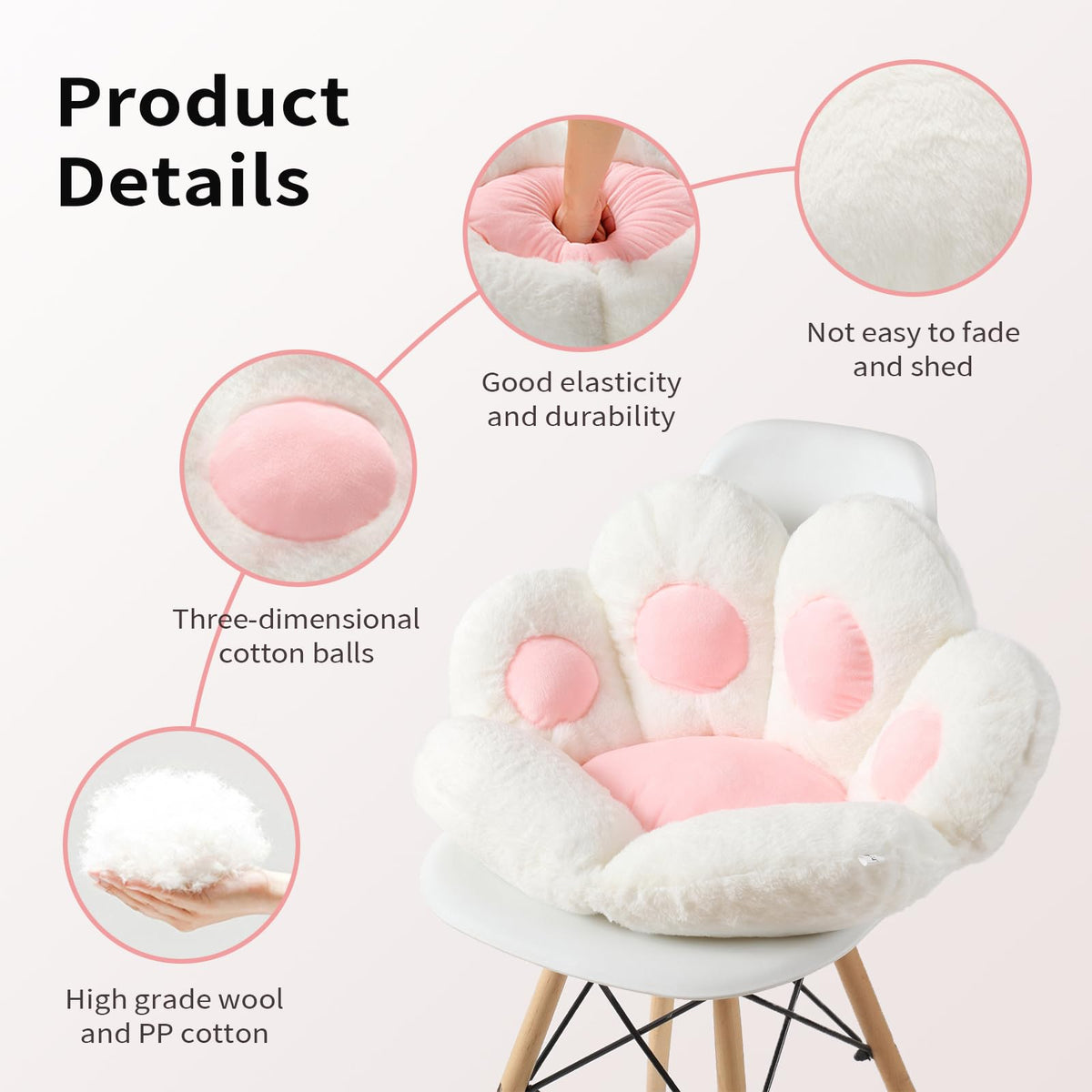 Ditucu Cat Paw Cushion in a living room as decor and comfort