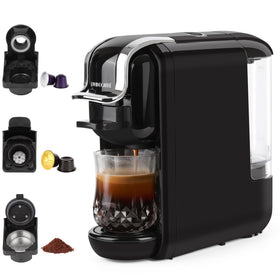 DIVINOCaffe espresso machine with Nespresso capsules for quick brews
