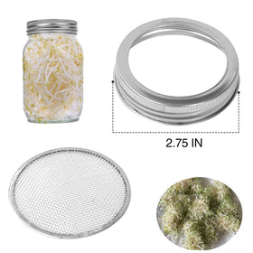 DIVSEA 304 stainless steel sprouting lid resists rust and cleans easily.
