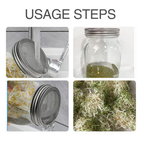 DIVSEA sprouting lid enabling home-grown sprouts like broccoli and alfalfa.