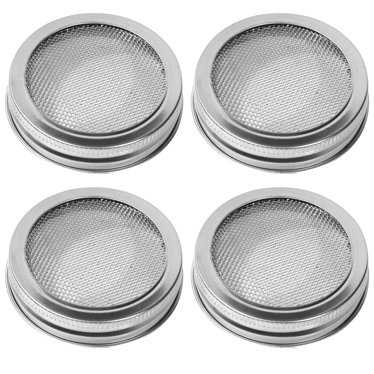 DIVSEA sprouting lid on a 70mm jar with 20-mesh screen for drainage.