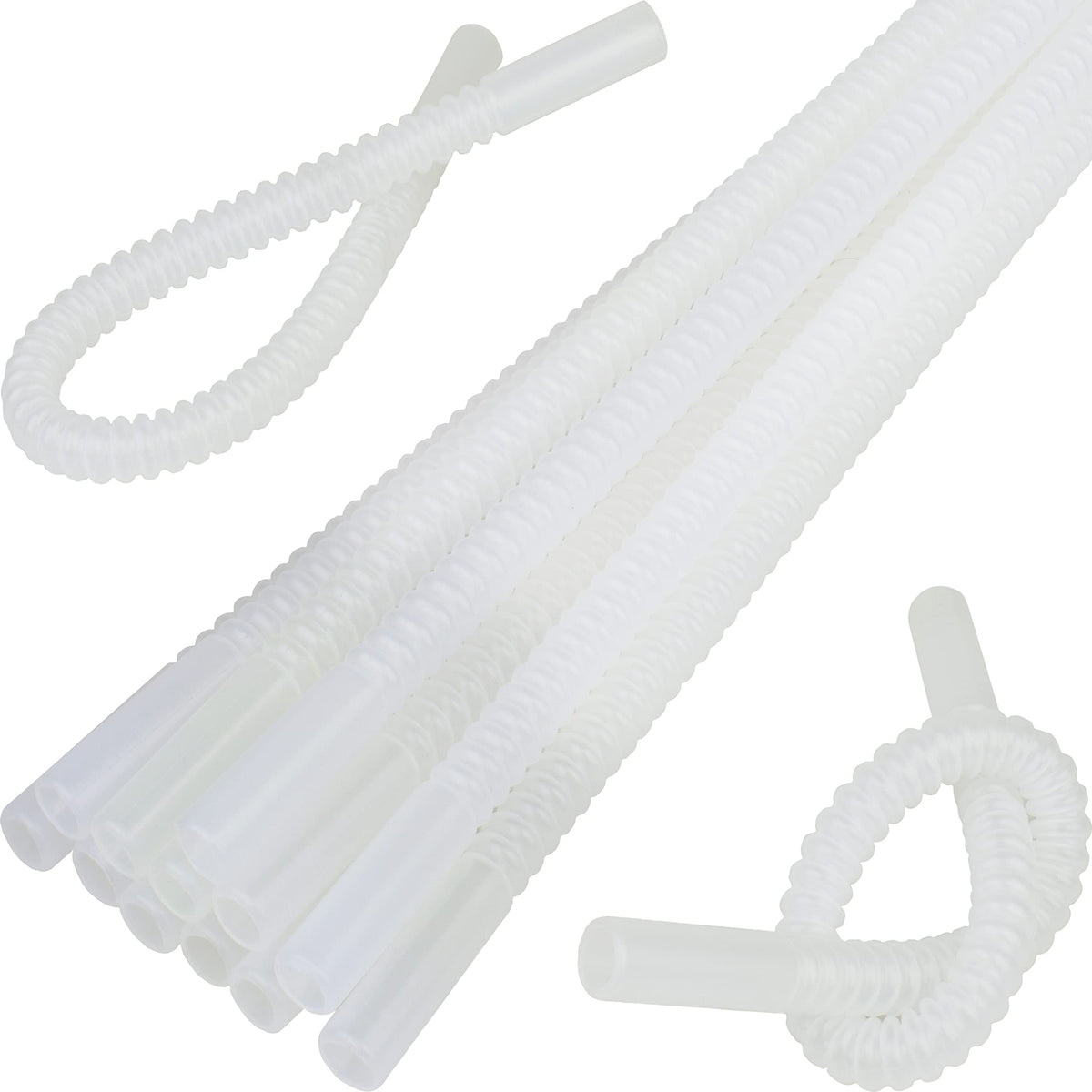Diximus bendable 11-inch straw for easy sipping in tall glasses.