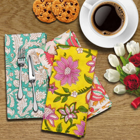 DIYANA IMPEX eco-friendly cotton napkins enhance everyday dining with soft texture