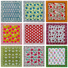DIYANAIMPEX hand block printed napkins for elegant table settings