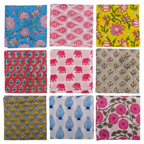 DIYANA IMPEX hand block printed cotton napkins bundle for stylish everyday dining
