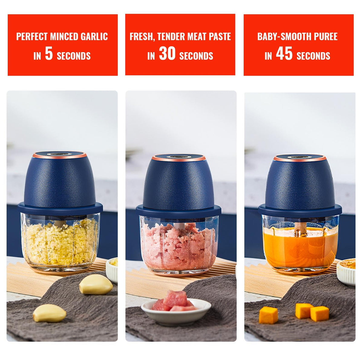 DIYOHFE noise-reducing base minimizes countertop vibration.