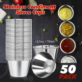 DJZZ sauce cups side view 2.5oz capacity