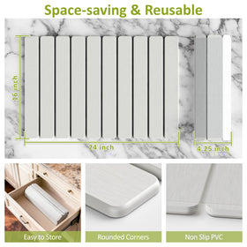 DK177 folding-drying-mat demonstrates compact storage when not in use.