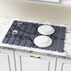 DK177 non-slip pad keeps the mat stable on slick countertops
