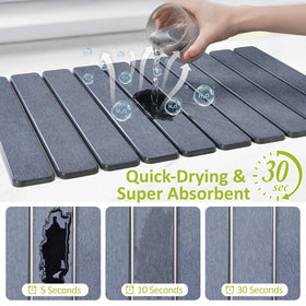 DK177 non-slip pad keeps the mat stable on countertops
