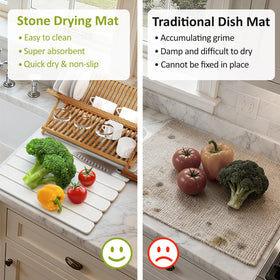 DK177 bathroom-friendly stone mat doubles as a bath accessory.