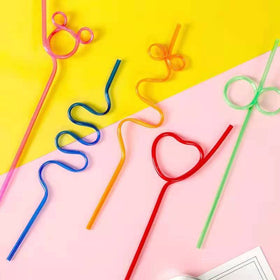 DKHDBD reusable plastic straws designed for durable, eco-friendly sipping