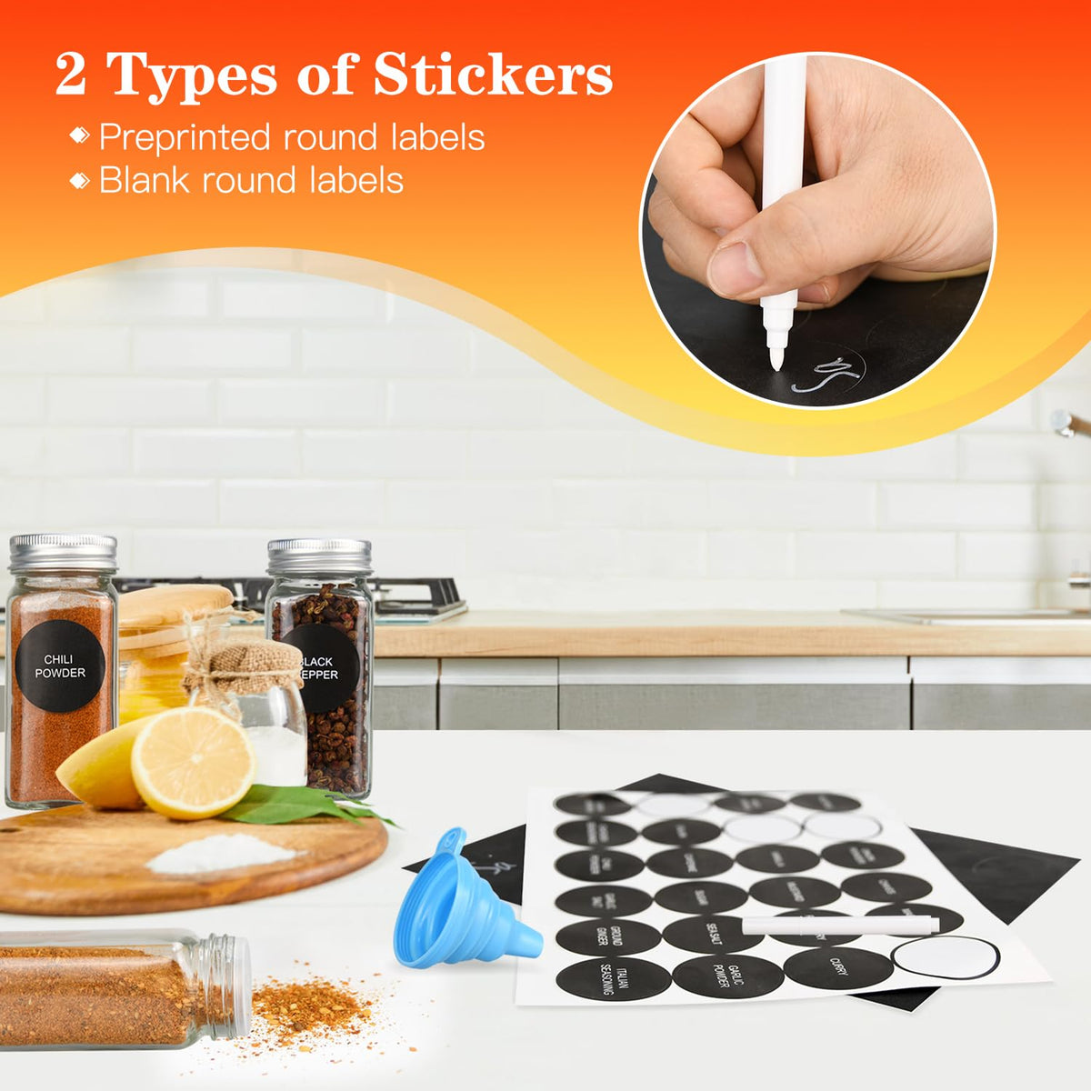 DkOvn collapsible silicone funnel helps easy refilling.