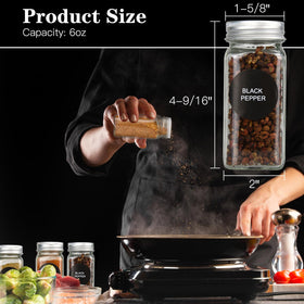 DkOvn spice jars with shaker lids enable precise seasoning