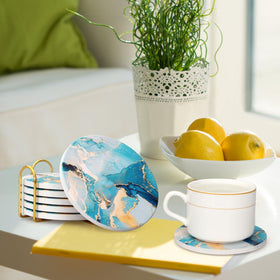 Dksyee bar and dining room essential coasters protect surfaces during social gatherings