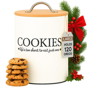Easy-clean design of the D'Lifeful cookie jar for quick maintenance.