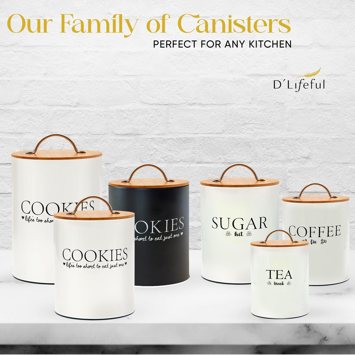 Gift-ready packaging for the D'Lifeful cookie jar.
