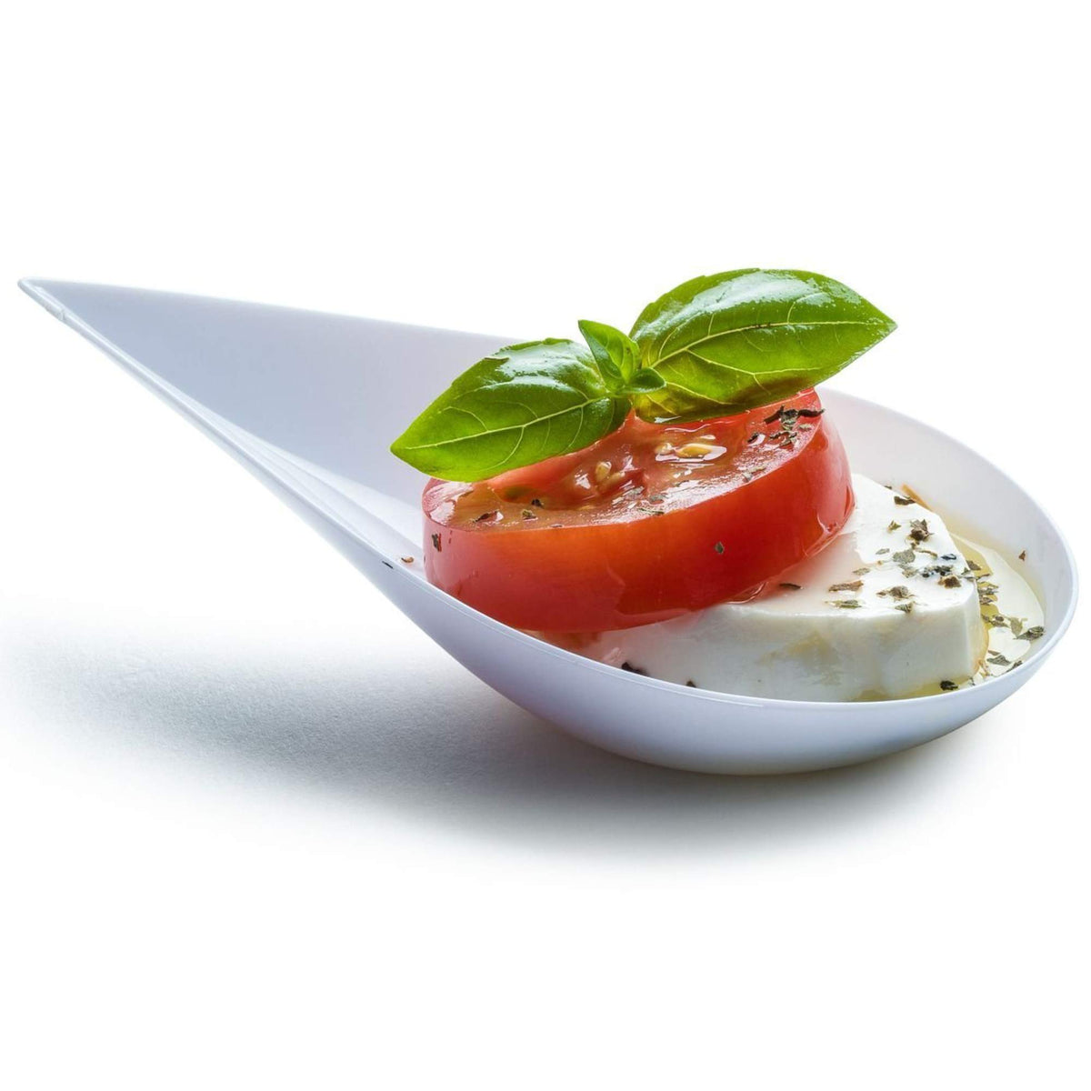 DLux tear drop mini cups for stylish bite-size desserts at parties