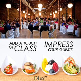 DLux catering cups set enhances party presentation and service flow