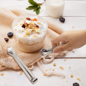 Dmoera mini tongs for breakfast items, quick everyday use