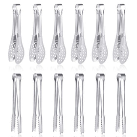 Dmoera mini tongs 5-inch service for precise, mess-free servings.