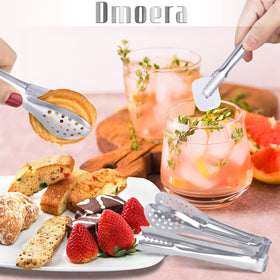 Dmoera rust-proof mirror finish tongs offer long-lasting kitchen use.