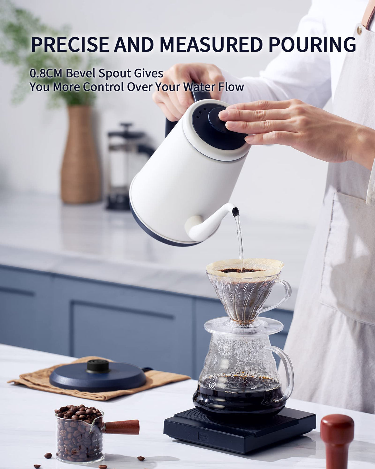 DmofwHi Gooseneck Kettle interior is 304 stainless steel for pure taste