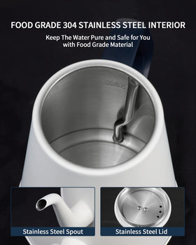 DmofwHi Gooseneck Kettle auto shutoff for safe operation