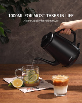 DmofwHi gooseneck kettle matte black finish for a stylish kitchen