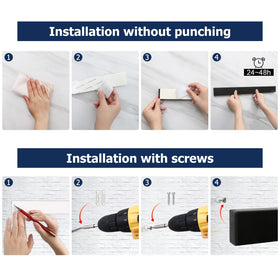 Adhesive tape installation keeps counters clean and drill-free with Dmore